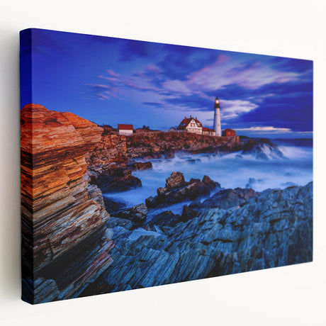 Portland, Oregon cityscape on large stretched canvas with muted earth tones, ideal for kitchen wall art.
