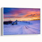 Vintage poster art of Pennsylvania scenery on framed canvas, featuring colorful art in extra large size.