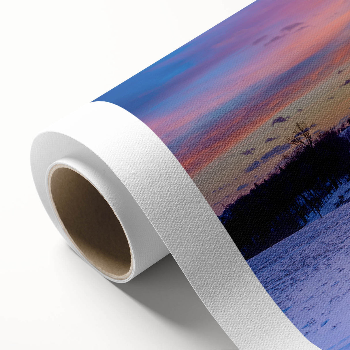 Art Deco style poster of Pennsylvania scenery in pastel colors on rolled canvas, suitable for nursery wall art.