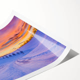 Extra large wall art featuring line art flowers in muted earth tones on a rolled print, suitable for large living room decor.