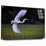 Acrylic print of a South Carolina landscape, featuring muted earth tones, ideal for dining room decor.