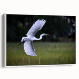 Vintage poster art of South Carolina scenery on a framed canvas, featuring colorful art in a large format.