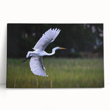 Large black and white photo of South Carolina scenery on stretched canvas, ideal for kitchen wall art.