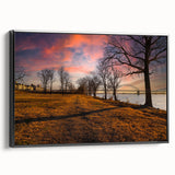 Black and white landscape art painting of Memphis on framed canvas, suitable for bedroom wall decor.