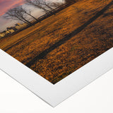 Art deco poster of Memphis skyline in muted gold and blue tones on rolled canvas, suitable for dining room wall art.