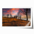 Extra large rolled print of Memphis skyline in muted earth tones, ideal for art wall dining room.