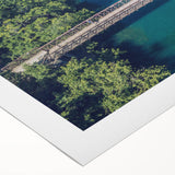 Art deco poster of Austin, Texas skyline in muted earth tones on rolled canvas, suitable for dining room decor.