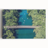 Black and white stretched canvas of the Austin skyline, ideal for kitchen wall art.