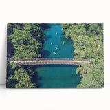 A black and white stretched canvas depicting the Austin, Texas skyline, suitable for large kitchen wall art or bedroom decor.