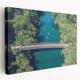 Large art depicting the Austin, Texas skyline in muted earth tones on a stretched canvas, suitable for kitchen wall art.