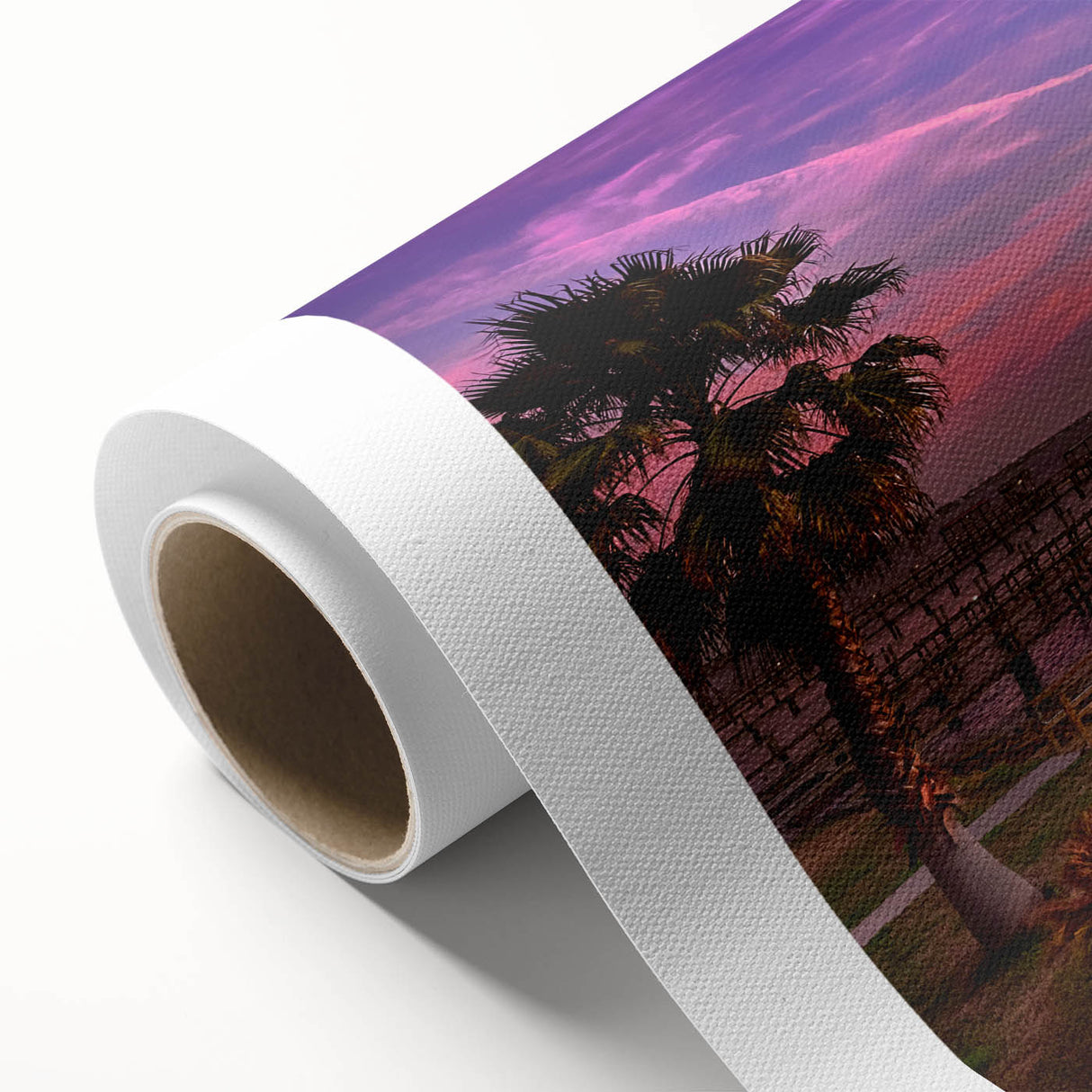 Art Deco style poster of Houston skyline in pastel shades on rolled canvas, ideal for nursery wall art.
