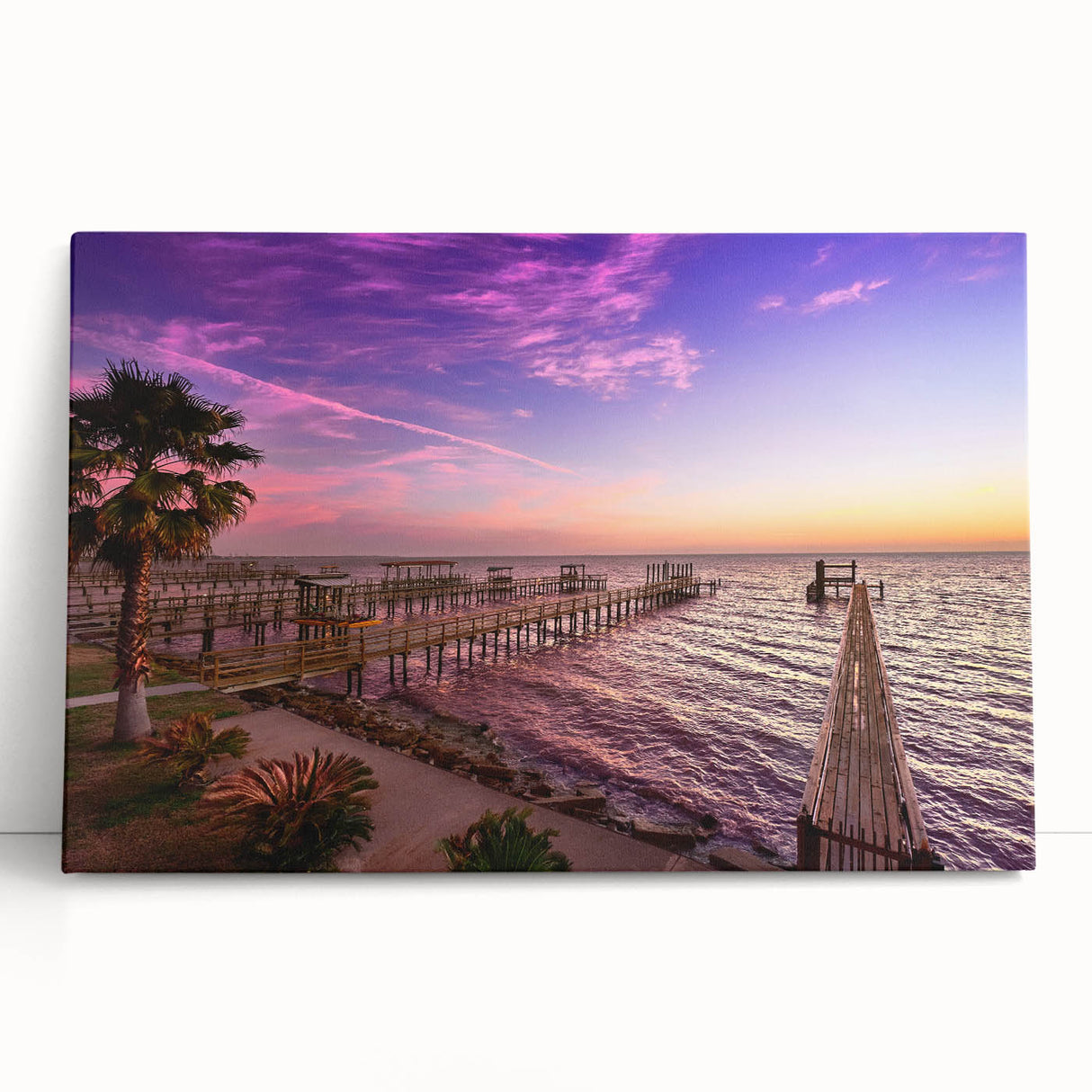Black and white stretched canvas of Houston skyline, ideal for kitchen wall art or bedroom ambiance.