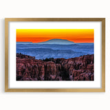 Extra large framed wall art of Bryce Canyon in textured abstract style, featuring earth tones, ideal for living room decor.