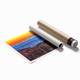 Extra large rolled print of Bryce Canyon in muted earth tones, ideal for classy bathroom wall art.