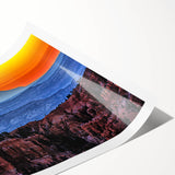 Extra large rolled print featuring line art flowers in Bryce, Utah, ideal for large living room wall art.