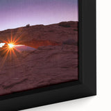 Extra large black wall art of Canyonlands featuring a textured, colorful art on framed canvas, ideal for living room decor.