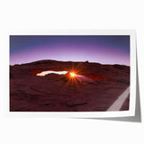 Rolled print of Canyonlands National Park with earthy red and orange tones, suitable as art wall dining room decor.