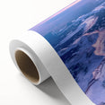 Art deco poster of Salt Lake City with pastel shades on rolled canvas, ideal for nursery wall art.