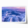 Extra large wall art print of Salt Lake City with vibrant twilight hues on rolled canvas, ideal for dining room decor.
