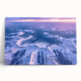 Black and white stretched canvas of Salt Lake City skyline, ideal for kitchen wall art.