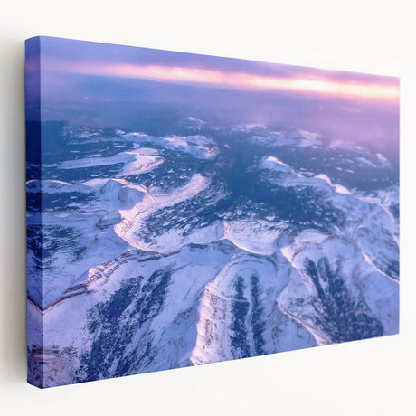 Salt Lake City landscape on large stretched canvas in muted earth tones, ideal for kitchen wall art.