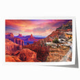 Rolled print of Zion National Park with vibrant green and orange tones, ideal for art wall dining room.