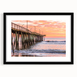 Extra large abstract art print featuring vibrant, colorful textures of Virginia scenery on a black framed canvas.