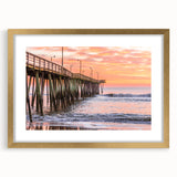 Extra large abstract art print of a textured Virginia scenery in a gold frame, ideal for living room decor.