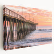 Scenic Virginia landscape on stretched canvas, featuring muted green and blue tones, ideal for kitchen wall art.
