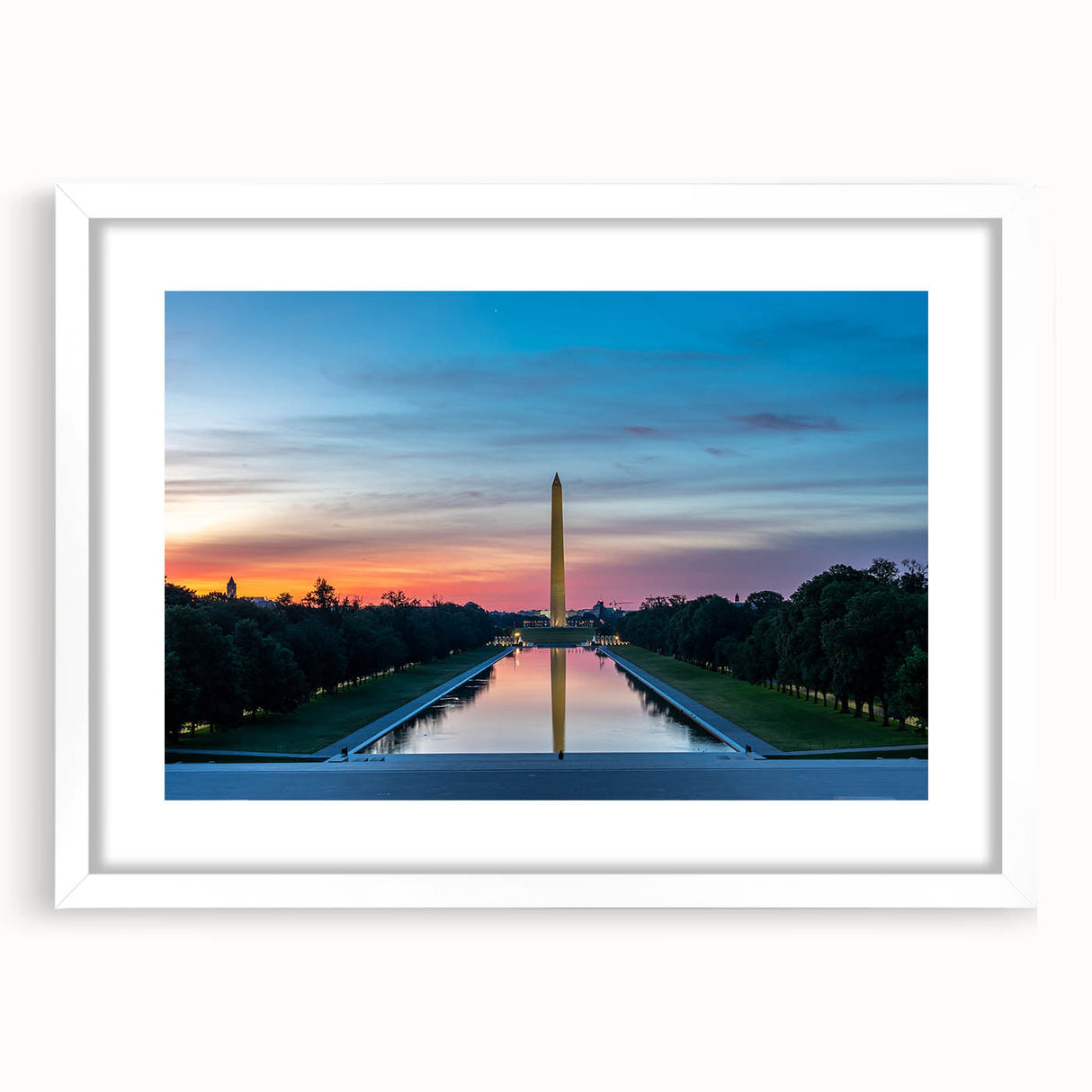 Abstract art print of Washington D.C.
