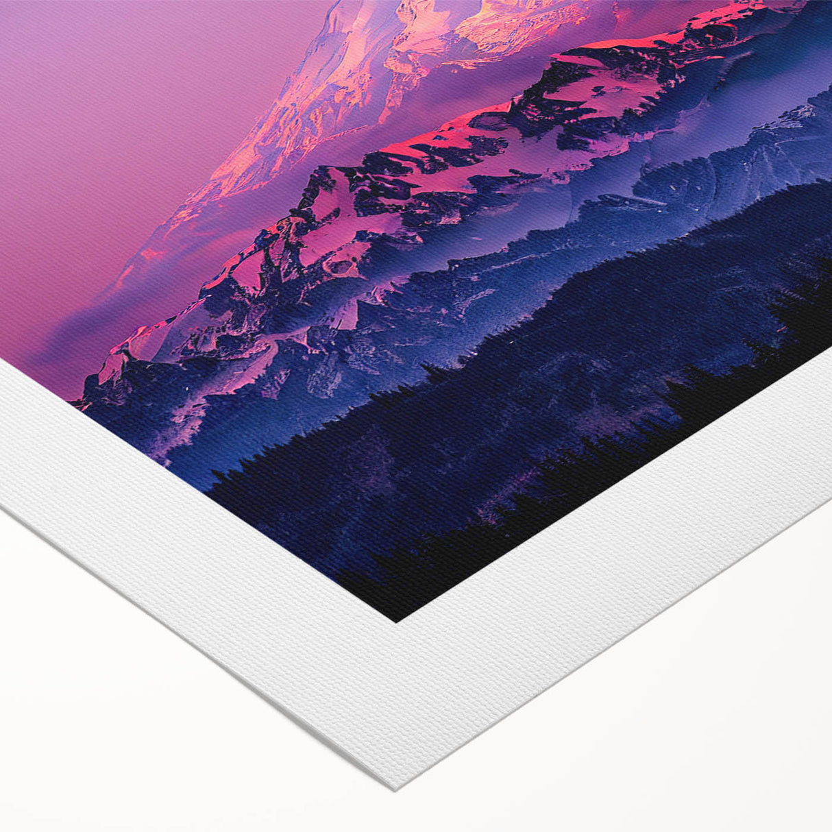 Art deco poster of Mount Rainier in subdued hues on rolled canvas, suitable for dining room wall art.