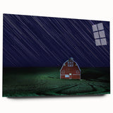 Large abstract wall art of Palouse, Washington in muted earth tones on acrylic glass.