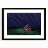 Extra large abstract art print of colorful, textured scenery of Palouse, USA on a framed canvas, ideal for living room decor.