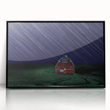 Large abstract wall art depicting the rolling hills of Palouse, Washington, in muted earth tones on a framed acrylic print.