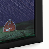 Extra large framed canvas featuring a textured depiction of the Palouse region in Washington.