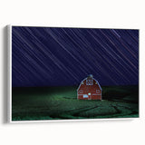 Vintage poster art of the Palouse region in Washington on a framed canvas, featuring a palette of earth tones.