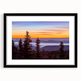 Abstract art print featuring vibrant, colorful textures of West Virginia scenery on a large black-framed canvas.