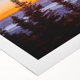 Art deco poster featuring the West Virginia landscape in muted earth tones on rolled canvas, suitable for dining room decor.