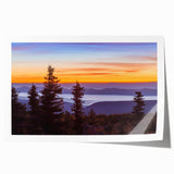 Rolled print of a West Virginia landscape with vibrant green tones, ideal for art wall dining room.