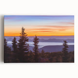 Black and white stretched canvas depicting the scenic West Virginia landscape, suitable as large kitchen art.