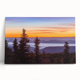 Black and white photograph of West Virginia scenery on stretched canvas.