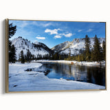 Framed canvas wall art featuring a vintage-style landscape of Yellowstone, with muted earth tones, ideal for bedroom decor.