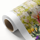 Art Deco poster of spring season in pastel shades on rolled canvas, ideal for nursery wall art.