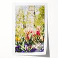 Extra large rolled print of spring floral art with pastel shades, ideal for art wall dining room or classy bathroom wall art.