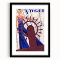 Vogue Canvas Art - Nautical 1931 Fashion Illustration Wall Decor