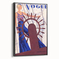 Vogue Canvas Art - Nautical 1931 Fashion Illustration Wall Decor