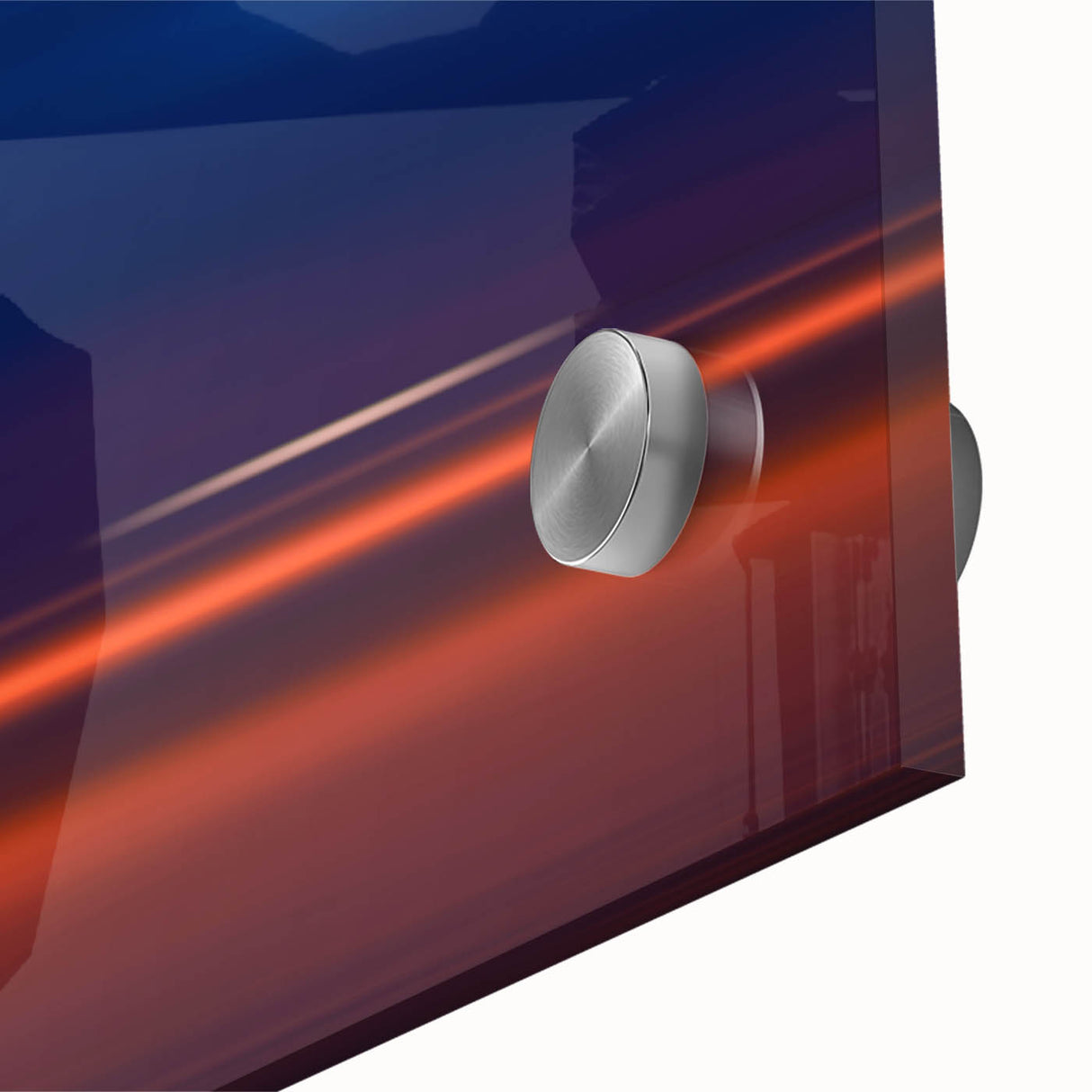 Evening Glow Motion Wall Art – Abstract Blue & Orange Photography