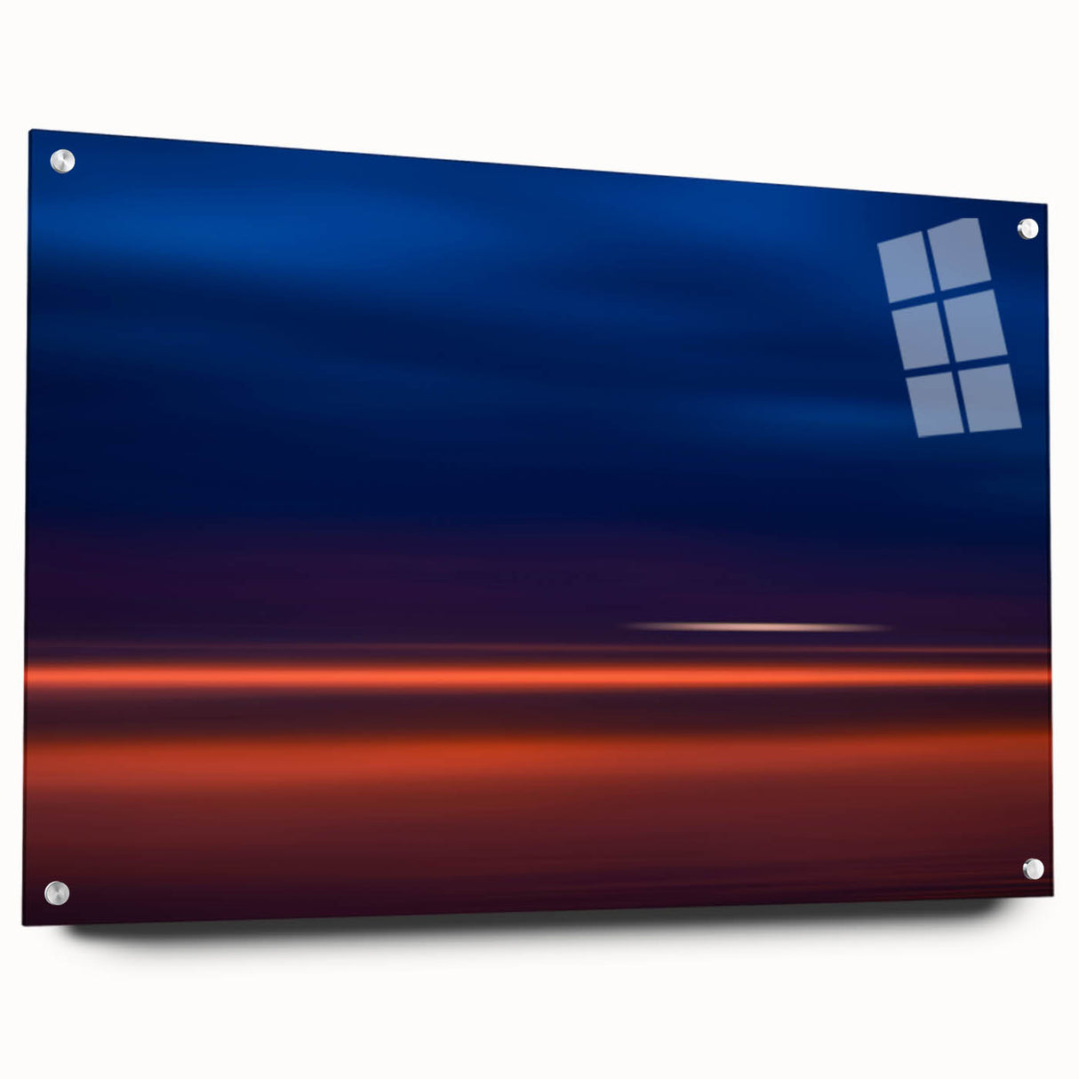 Evening Glow Motion Wall Art – Abstract Blue & Orange Photography