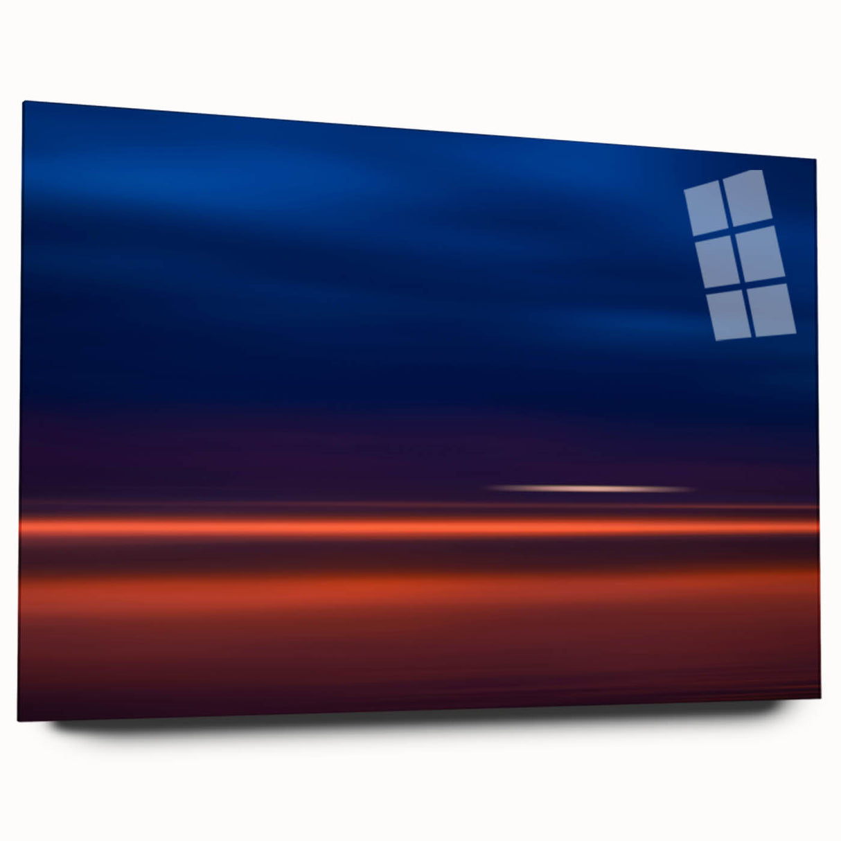 Evening Glow Motion Wall Art – Abstract Blue & Orange Photography
