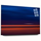 Evening Glow Motion Wall Art – Abstract Blue & Orange Photography